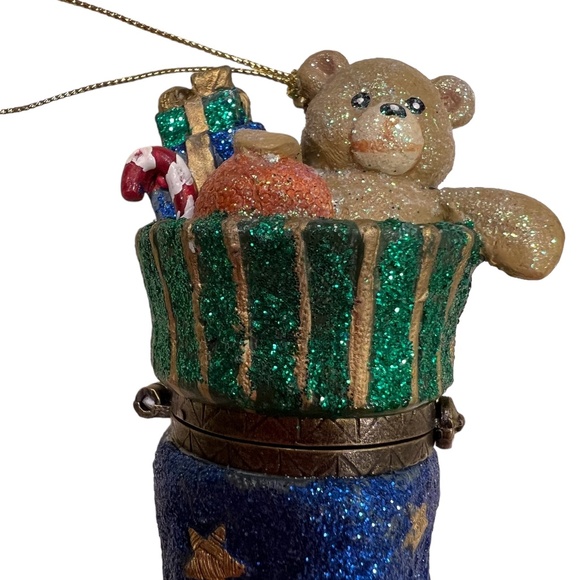 Katherine’s Collection hinged trinket box stocking ornament - Picture 6 of 6